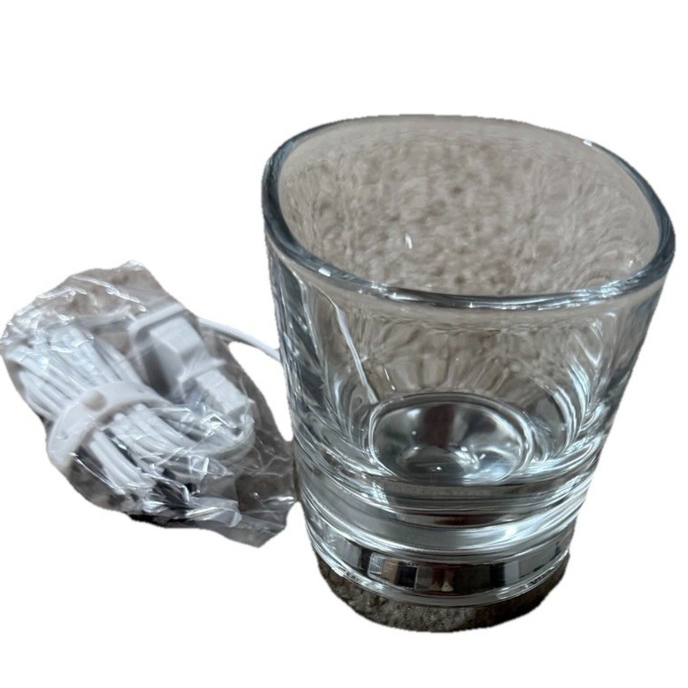 Charging Glass Cup‎ & Silver Base  for Philips Sonicare Diamondclean New
